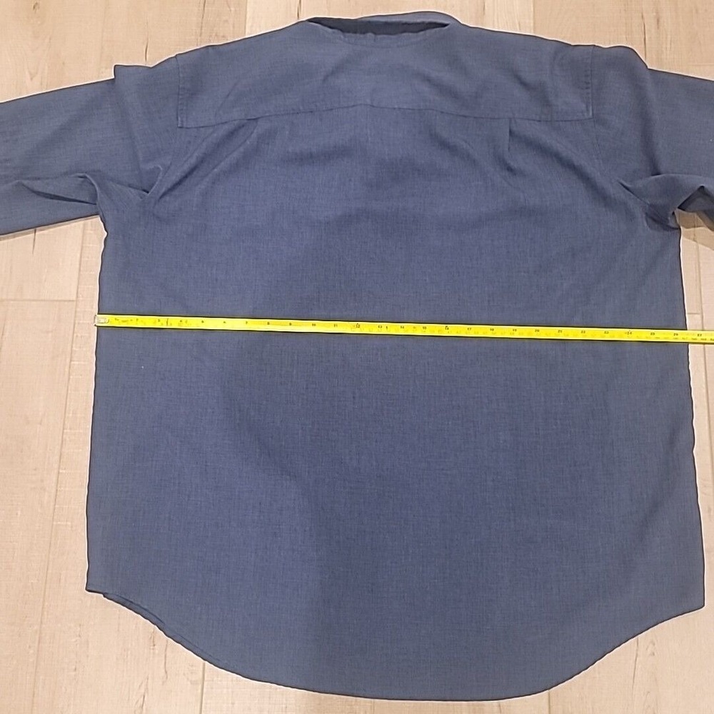 Orvis, size, XXL, blue two pocket, spread collar, short sleeve shirt - Picture 7 of 8